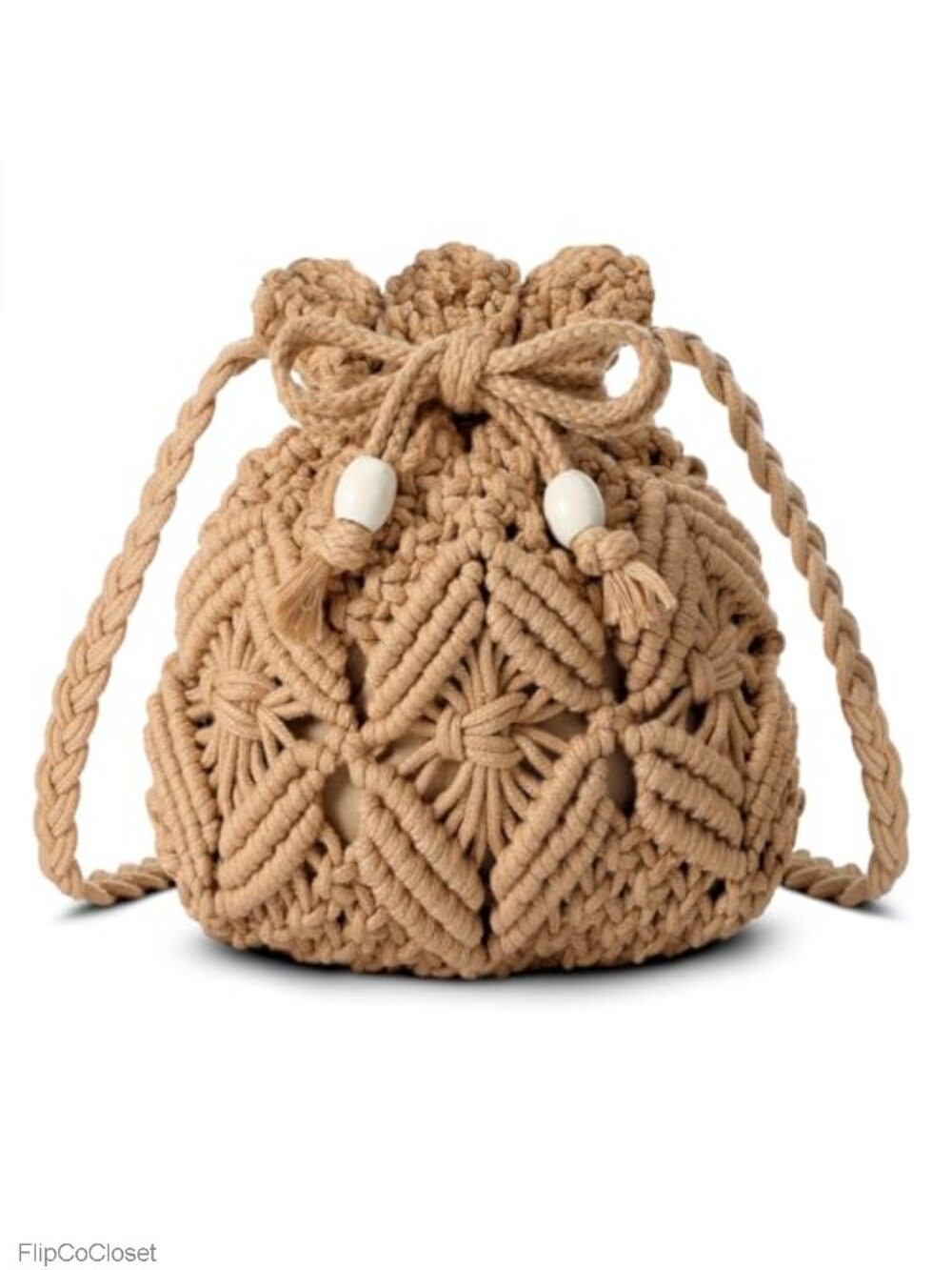 Woven Straw Crossbody Bag Boho Crochet Small Summer Purse